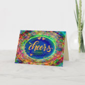 応援トゥアザーイヤーBohoハッピーバースデー カード (正面)