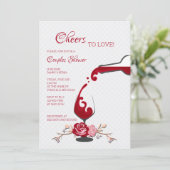 応援トゥラブカップルブライダルシャワー 招待状 (スタンド正面)