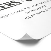 応援トゥラブカップル救ウェディングシャワーザDa ポスター (角)