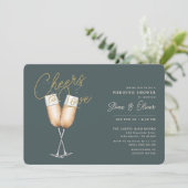 応援トゥラブグリーンブライダルシャワー 招待状 (スタンド正面)