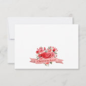 応援トゥラブバレンタインスイートハートブライダルシャワー サンキューカード (裏面)