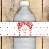 応援トゥラブバレンタインスイートハートブライダルシャワー ペットボトルラベル
