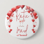 応援トゥラブブライダルシャワーメイド・オブ・オーナー（花嫁付き添い人） 缶バッジ (正面)