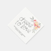 応援トゥラブブライダルブランチ スタンダードカクテルナプキン (角)