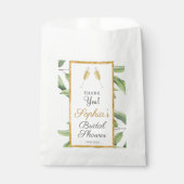 応援トゥラブボタニカルブライダルシャワーパーティー フェイバーバッグ (正面)
