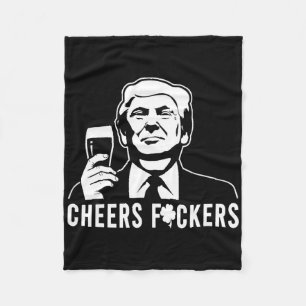 応援ドナルドトランプSt patricks day応援ズ フリースブランケット