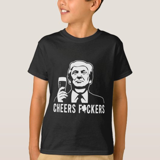 応援ドナルドトランプSt patricks day応援ズ Tシャツ (正面)