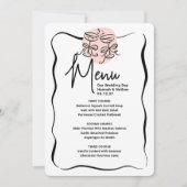 応援ドードルモダンメニュ結婚ー 案内状 (正面)