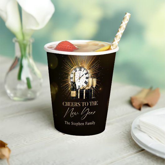 応援ニューイヤーイブパーティー2025金ゴールドシャンパン 紙コップ