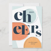 応援ニューイヤーモダンアーチホリデーカード シーズンカード (正面)