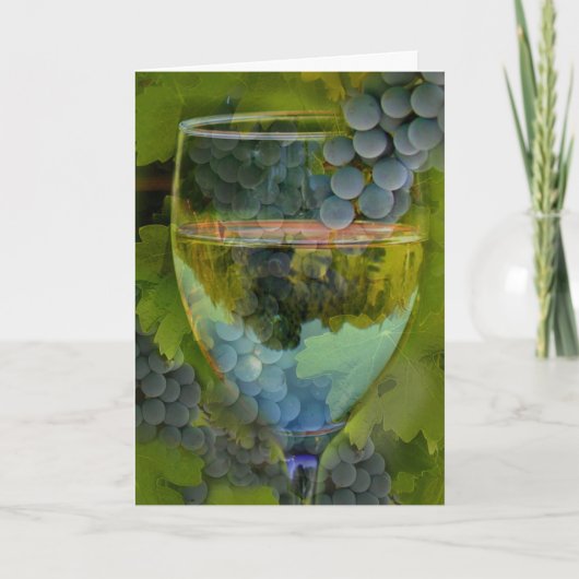 応援ハッピーバースデーワインカード！ カード (正面)