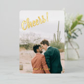 応援ハッピーホリデーズ2フォトバーティカルカスタム 箔シーズンカード (立ち正面)