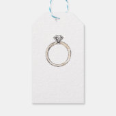 応援バエレガントブリーシャンパンゲブライダルシャワー ギフトタグ (裏面)