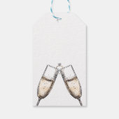 応援バエレガントブリーシャンパンゲブライダルシャワー ギフトタグ (裏面)