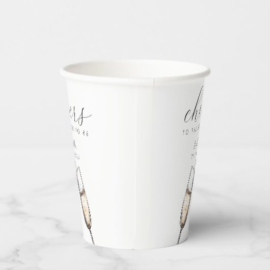 応援バエレガントブリーシャンパンゲブライダルシャワー 紙コップ (右)