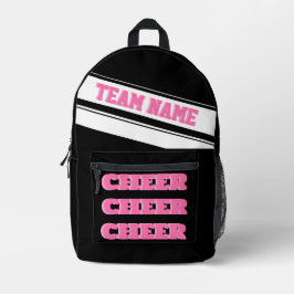 応援バックパックチアリーティングスクールバラピンク プリントバックパック