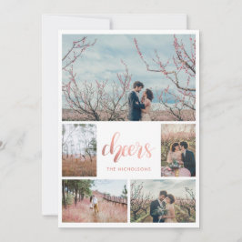 応援バラ金ゴールドタイポグラフィ写真 |雪片 シーズンカード