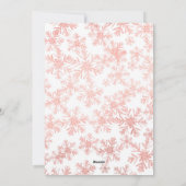 応援バラ金ゴールドタイポグラフィ写真 |雪片 シーズンカード (裏面)