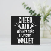 応援パパ私がフリップ唯一のものは私の財布ギフト 招待状 (スタンド正面)