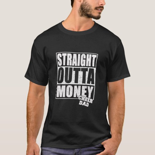 応援パパ – ストレートアウトタマネーTシャツ Tシャツ (正面)