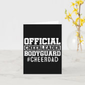応援パパ 面白いお父さん 公式チアリーダー ボディガード カード (黄色い花)