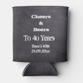 応援パーソナライズされたシャルボード誕生日 缶クーラー (正面)