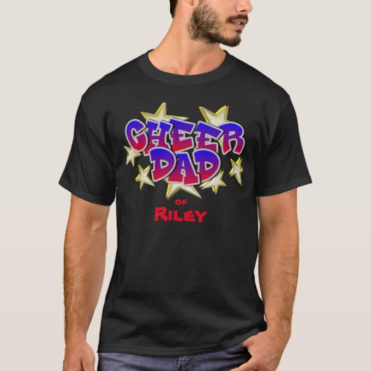 応援パーソナライズされたパパTシャツ Tシャツ (正面)