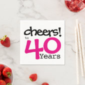 応援パーソナライズされたパーティー紙 スタンダードカクテルナプキン (インサイチュ)