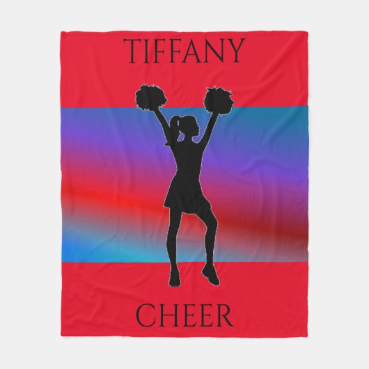 応援パーソナライズされたフリースブランケット。 フリースブランケット (正面)