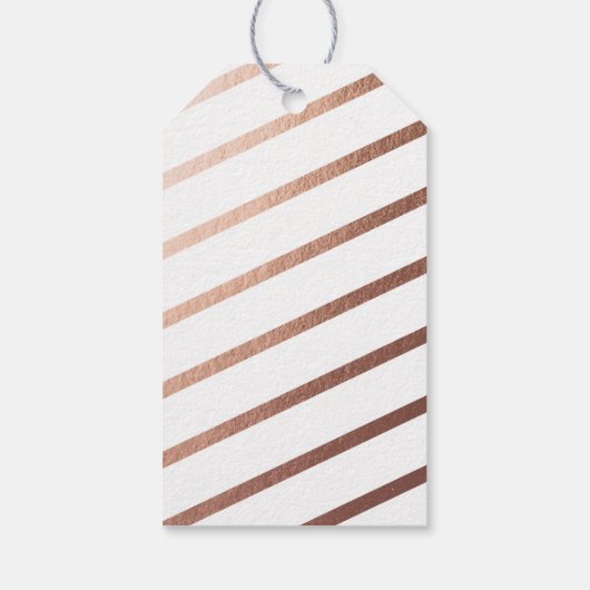 応援パーソナライズされたホリデーギフトラベル//バラ金ゴールド ギフトタグ (裏面)