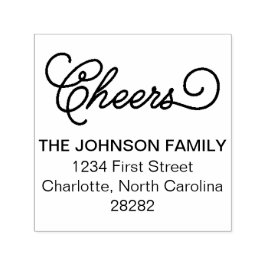 応援パーソナライズされた休日アドレス セルフインキングスタンプ