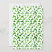応援ビアーズ誕生日セントパトリックの日パーティー 招待状 (裏面)