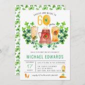 応援ビアーズ誕生日セントパトリックの日パーティー 招待状 (正面/裏面)