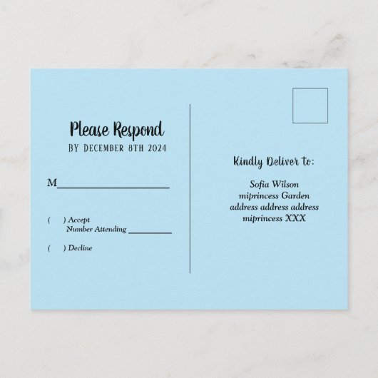 応援ビア、ビールテーマ、パーティー、はがき出しの出欠 インビテーションポストカード (裏面)