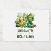 応援ビーズアダルト誕生日セントパトリックの日の好意 リキュールボトルラベル (シングルラベル)