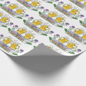 応援ビールとブックラッピング紙 ラッピングペーパー (角)