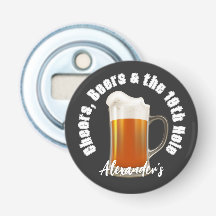 応援ビールと19ホールのゴルフボールボトルO