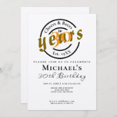 応援ビール誕生日招待状-カスタムパーティーデザイン 招待状 (正面/裏面)