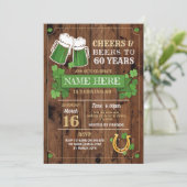 応援ビール誕生日St patricks dayパーティー 招待状 (スタンド正面)