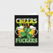 応援フッカーSt patricks day飲おもしろいみビール カード (黄色い花)