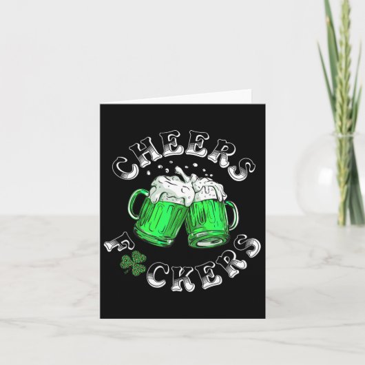 応援フッカーSt patricks day飲おもしろいみビール カード (正面)