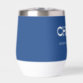 応援フランスのGroovy Blueタイポグラフィ名結婚 (正面)