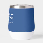 応援フランスのGroovy Blueタイポグラフィ名結婚 (背面)