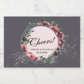 応援フローラグエレガントレーきらめくワインラベル スパークリングワインラベル (シングルラベル)