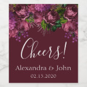 応援フローラマルサラブルガンディワインラベル ワインラベル (シングルラベル)