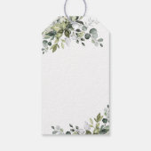 応援ブライダルシャワーサンキューベイビーグリーンリーラベル ギフトタグ (裏面)