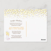 応援ブライダルシャワーワインシャンパンの試食 ポストカード (裏面)