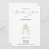 応援ブライダルシャワー招待 招待状 (正面/裏面)