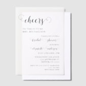 応援ブライドへブライダルシャワー ベラム紙招待状 (オフセット)