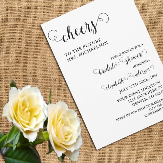 応援ブライドへブライダルシャワー 招待状